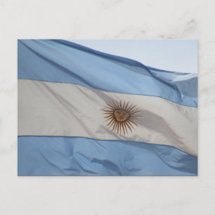 vlag argentinië briefkaart