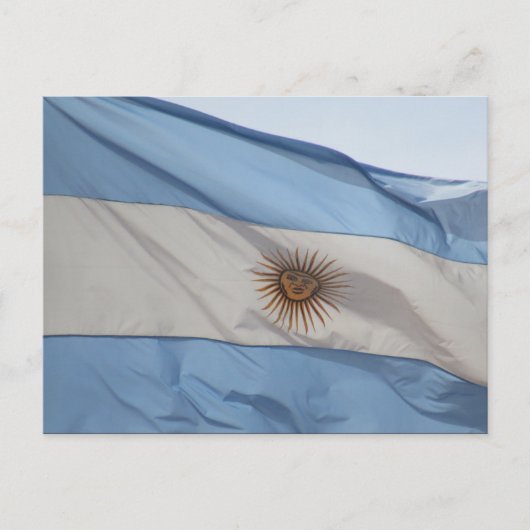 vlag argentinië briefkaart (Voorkant)