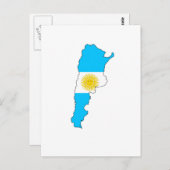 vlag Argentinië Briefkaart (Voorkant / Achterkant)