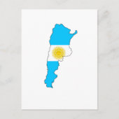 vlag Argentinië Briefkaart (Voorkant)