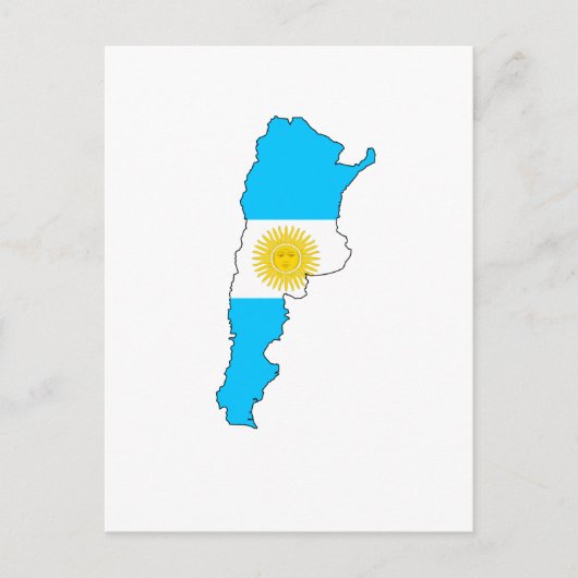 vlag Argentinië Briefkaart (Voorkant)