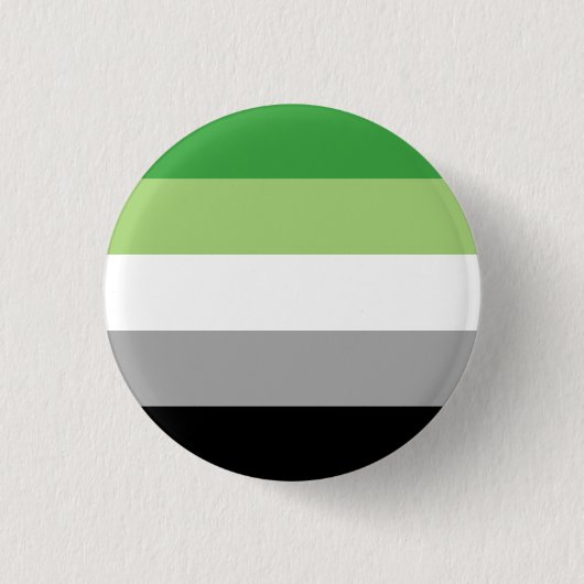 Vlag Aromantic/Aro Pride Ronde Button 3,2 Cm (Voorkant)