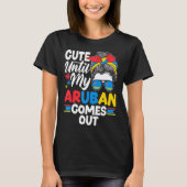 Vlag Aruba Aruban Aruba tot mijn Aruban komt T-shirt (Voorkant)