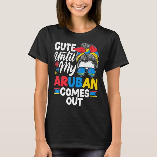 Vlag Aruba Aruban Aruba tot mijn Aruban komt T-shirt (Voorkant)