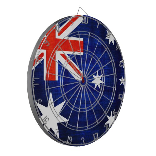  vlag Australië 2 Dartbord (Voorkant Links)