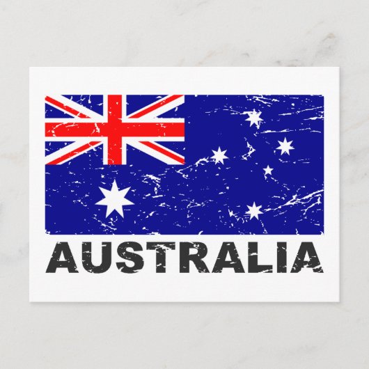  vlag Australië Briefkaart (Voorkant)