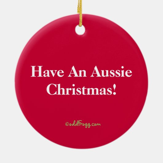 Vlag Australië kerstversiering Keramisch Ornament (Achterkant)