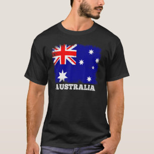 vlag Australië Land Retro Flag Australi T-shirt