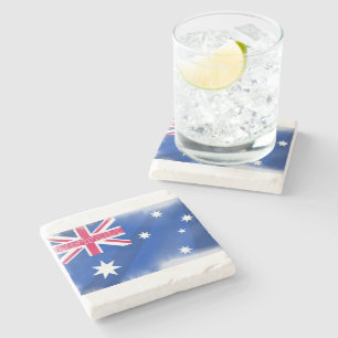 Vlag Australië Stenen Onderzetter