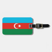 vlag Azerbeidzjan Bagagelabel (Voorkant horizontaal)