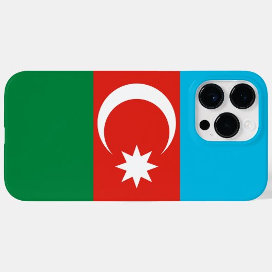vlag Azerbeidzjan Case-Mate iPhone Case (Achterkant (horizontaal))