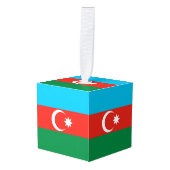 vlag Azerbeidzjan Decoratie (Voorkant hoekig)