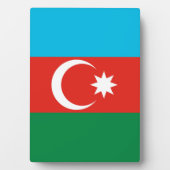 vlag Azerbeidzjan Fotoplaat (voorkant)
