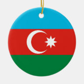 vlag Azerbeidzjan Keramisch Ornament (Voorkant)
