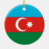 vlag Azerbeidzjan Keramisch Ornament (Achterkant)