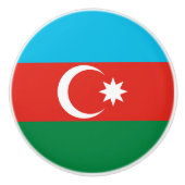 vlag Azerbeidzjan Keramische Knop (Voorkant)