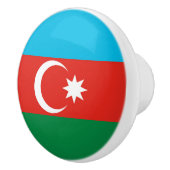 vlag Azerbeidzjan Keramische Knop (Rechts)