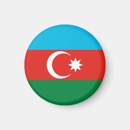 vlag Azerbeidzjan Magneet (Voorkant)