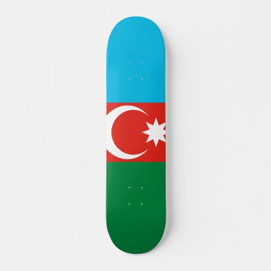 vlag Azerbeidzjan Persoonlijk Skateboard (Voorkant)