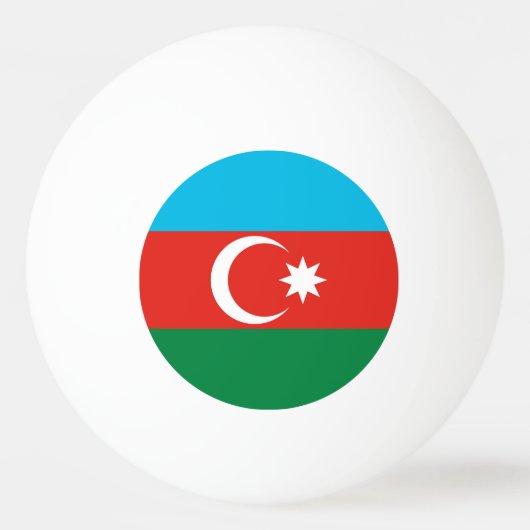 vlag Azerbeidzjan Pingpongbal (Voorkant)