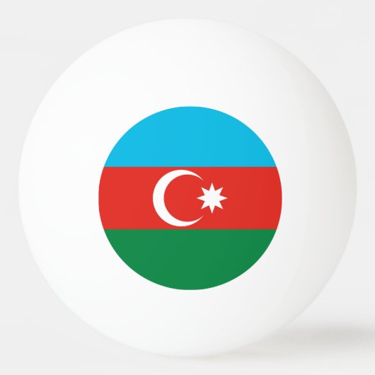 vlag Azerbeidzjan Pingpongbal (Achterkant)