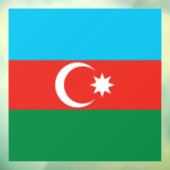 vlag Azerbeidzjan Raamsticker (Vel 3)