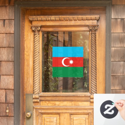 vlag Azerbeidzjan Raamsticker (Huis Deur)