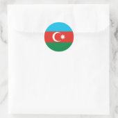 vlag Azerbeidzjan Ronde Sticker (Tas)