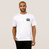 vlag Azerbeidzjan T-shirt (Voorkant volledig)