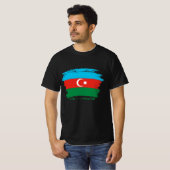 vlag Azerbeidzjan T-shirt (Voorkant volledig)