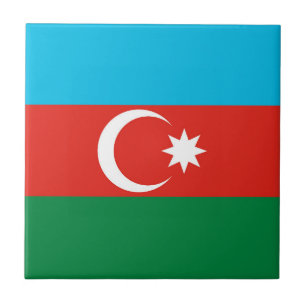 vlag Azerbeidzjan Tegeltje