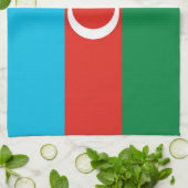 vlag Azerbeidzjan Theedoek (Gevouwen)