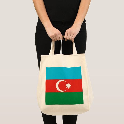 vlag Azerbeidzjan Tote Bag (Voorkant (product))
