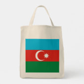 vlag Azerbeidzjan Tote Bag (Achterkant)