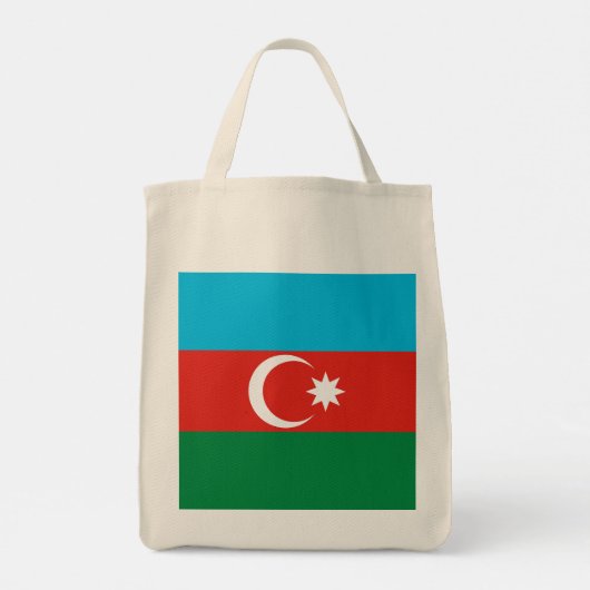 vlag Azerbeidzjan Tote Bag (Achterkant)