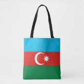 vlag Azerbeidzjan Tote Bag (Voorkant)