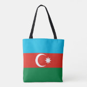 vlag Azerbeidzjan Tote Bag (Achterkant)
