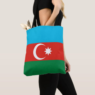 vlag Azerbeidzjan Tote Bag