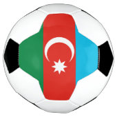 vlag Azerbeidzjan Voetbal (Gedraaid)