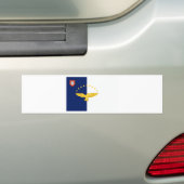 Vlag Azoren (Portugal) Bumpersticker (Op auto)
