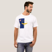 Vlag Azoren (Portugal) T-shirt (Voorkant volledig)