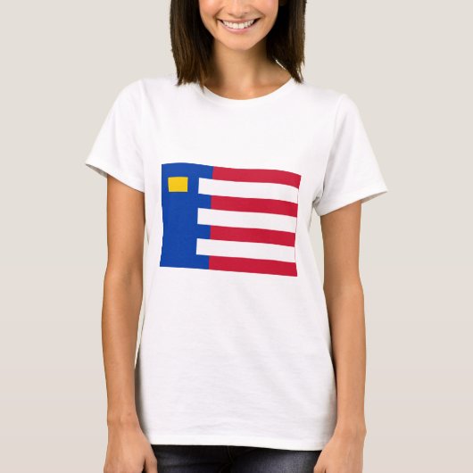 Vlag Baarle-Nassau T-shirt (Voorkant)