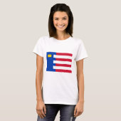 Vlag Baarle-Nassau T-shirt (Voorkant volledig)