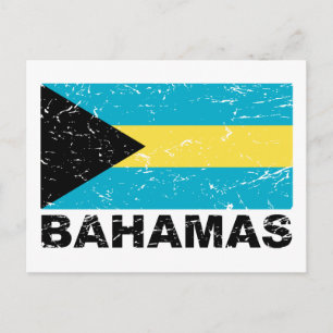 vlag Bahamas Briefkaart