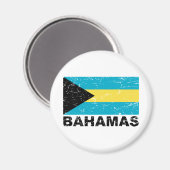  vlag Bahamas Magneet (Voorkant / Achterkant)