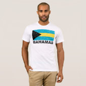vlag Bahamas T-shirt (Voorkant volledig)