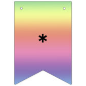 Vlag Banner - Regenboog Kleuren met Naam (Eerste vlag)
