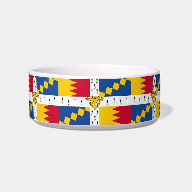 vlag/banner van wapens van Birmingham, England Bow Voerbakje (Voorkant)