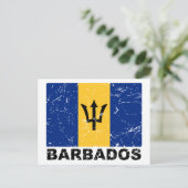  vlag Barbados Briefkaart (Staand voorkant)