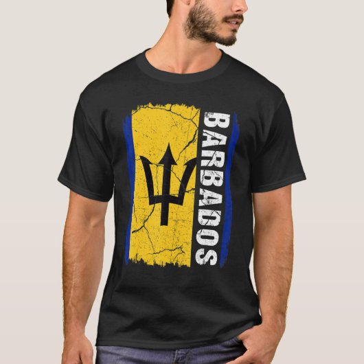  vlag Barbados Pride Roots Herita T-shirt (Voorkant)